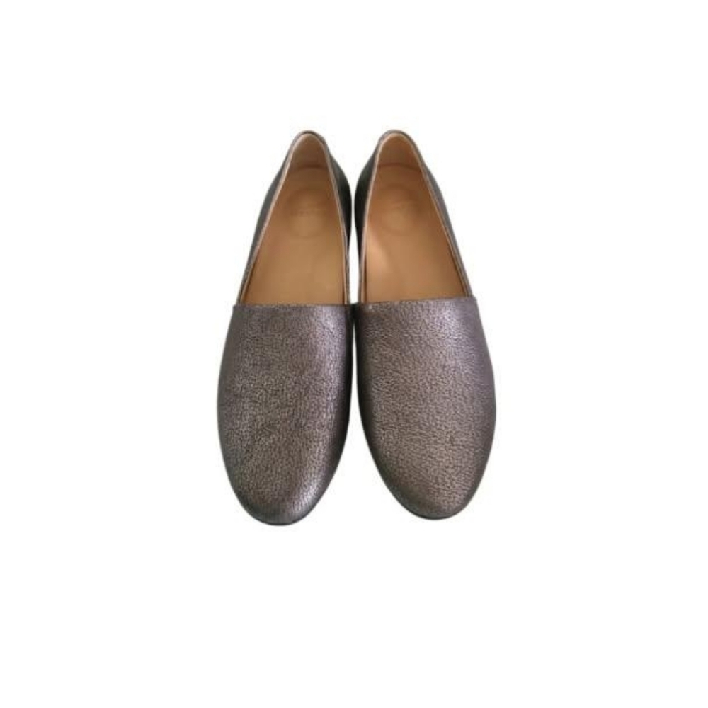 37 Dansko Larisa Leather Pewter Flat Loafer Casual Professional Nurse Women 7 - Picture 3 of 15